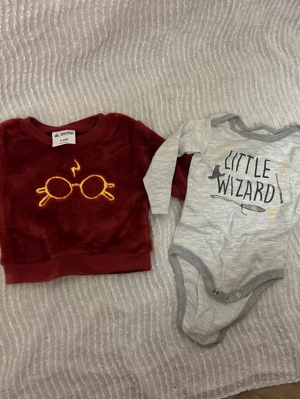Harry Potter Baby Clothes Bundle Newborn 3-6 Months 4 Pc Wizard Hogwarts Unisex